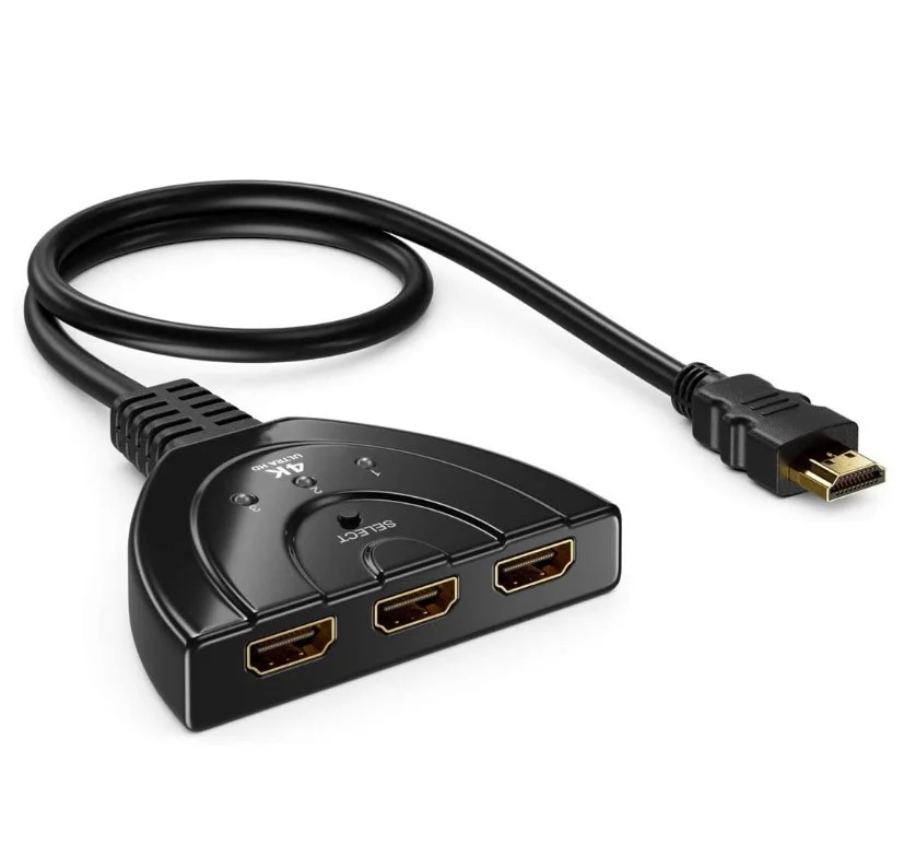 Hdmi Seletor 3x1 Portas 4k Knup Kp-ad133 - Cod: 4592